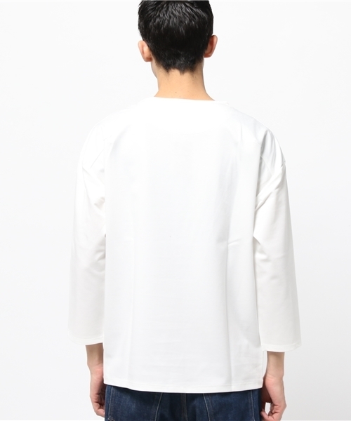 URBAN RESEARCH（アーバンリサーチ）の「UR ビックシルエットジャージー8分袖Tシャツ（Tシャツ/カットソー・メンズ・グレー/ホワイト/ネイビー・LARGE/MEDIUM）」の5枚目の写真