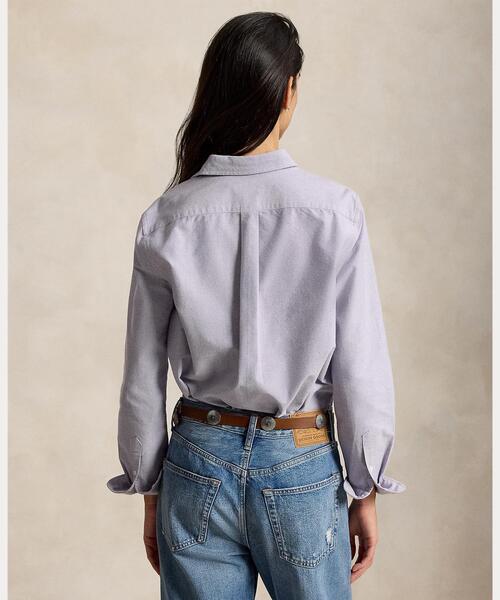 POLO RALPH LAUREN（ポロ ラルフ ローレン）の「クラシック フィット コットン オックスフォード シャツ（シャツ/ブラウス・レディース・パープル・S/M/XS）」の2枚目の写真