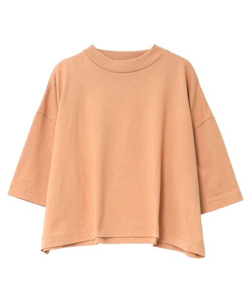 KOBE LETTUCE（コウベレタス）の「[ 汗じみ防止＆UVカット ] クロップドクルーネックボックスTシャツ（Tシャツ/カットソー・レディース・ネイビー/ブラック/オレンジ系/杢グレー/アイボリー/カーキ系/オフホワイト・M）」の14枚目の写真