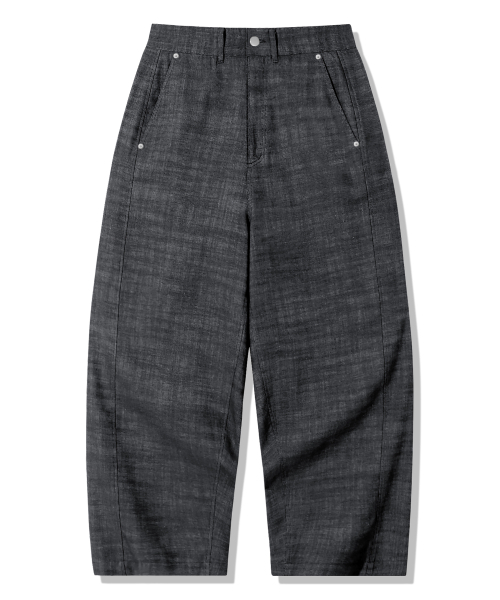 TRILLION(トリリオン)の「リネンサイドパネルカーブパンツ_ブラック(その他パンツ・レディース・その他・MEDIUM/LARGE/X-LARGE/SMALL)」の5枚目の写真