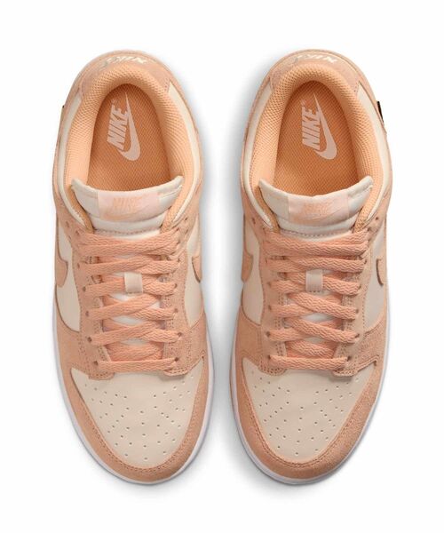NIKE（ナイキ）の「ナイキ ダンク LOW スエード ウィメンズシューズ / Nike Dunk Low Suede Women's Shoes IO4244-800 Sunset Haze（スニーカー・レディース・オレンジ系その他2・23.5/25/24.5/24/23/22.5/26/25.5）」の11枚目の写真