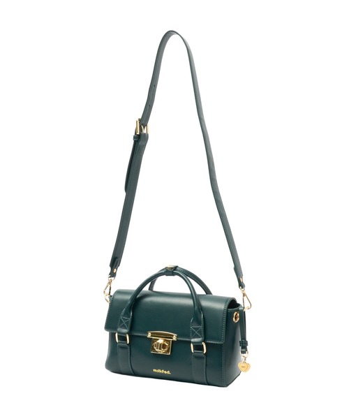 MILKFED.(ミルクフェド)の「2WAY TOP HANDLE BAG(ショルダーバッグ・レディース・グリーン/ブラック/ブラウン・ONE SIZE)」の16枚目の写真