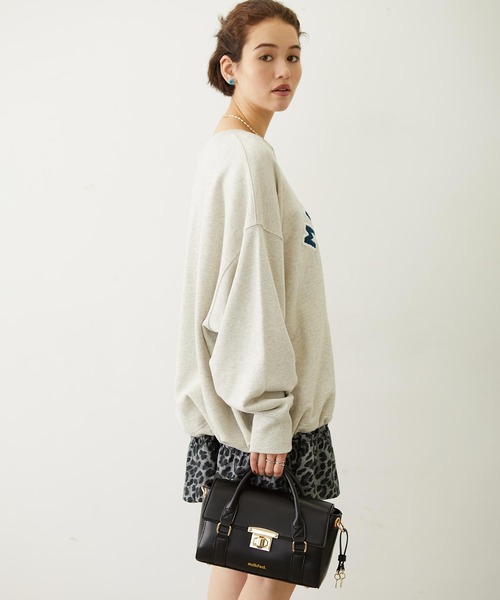 MILKFED.(ミルクフェド)の「2WAY TOP HANDLE BAG(ショルダーバッグ・レディース・グリーン/ブラック/ブラウン・ONE SIZE)」の5枚目の写真
