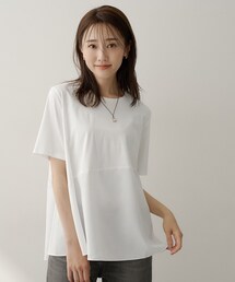 【Tシャツ】異素材ドッキングプルオーバー