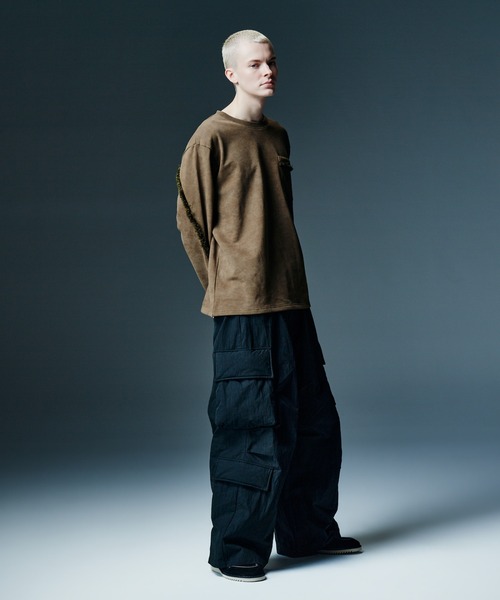 glamb（グラム）の「Padded Cargo Baggy Pants / パデッドカーゴバギーパンツ（カーゴパンツ・メンズ・カーキ/ブラック・S/L/M）」の6枚目の写真