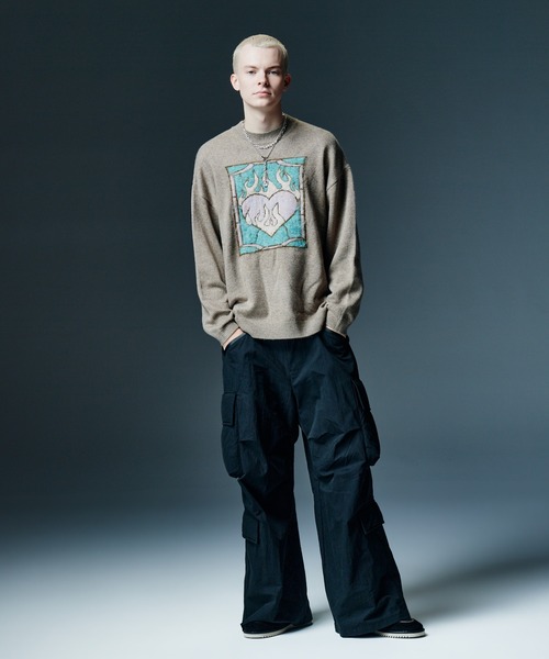 glamb（グラム）の「Padded Cargo Baggy Pants / パデッドカーゴバギーパンツ（カーゴパンツ・メンズ・カーキ/ブラック・S/L/M）」の8枚目の写真