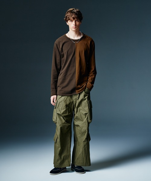 glamb（グラム）の「Padded Cargo Baggy Pants / パデッドカーゴバギーパンツ（カーゴパンツ・メンズ・カーキ/ブラック・S/L/M）」の14枚目の写真