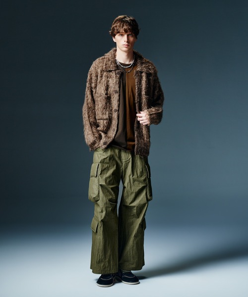 glamb（グラム）の「Padded Cargo Baggy Pants / パデッドカーゴバギーパンツ（カーゴパンツ・メンズ・カーキ/ブラック・S/L/M）」の15枚目の写真