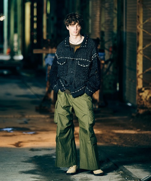 glamb（グラム）の「Padded Cargo Baggy Pants / パデッドカーゴバギーパンツ（カーゴパンツ・メンズ・カーキ/ブラック・S/L/M）」の20枚目の写真