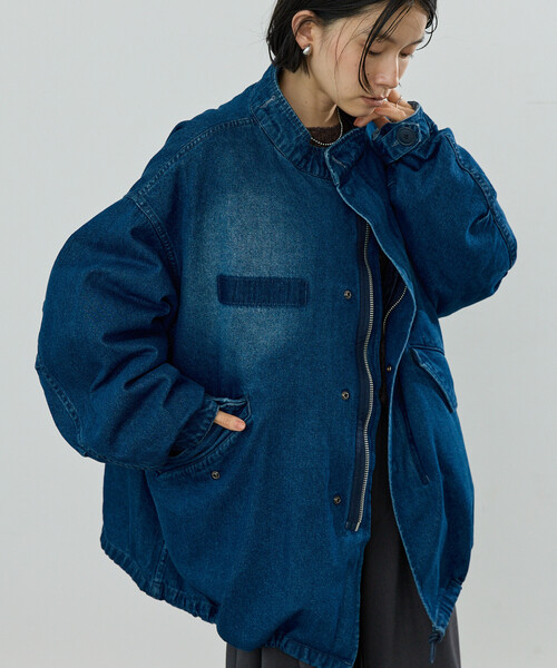 FREAK'S STORE(フリークスストア)の「【セットアイテム】M-65 ショート 3Way キルトライナーセット/ショートモッズコート(モッズコート・レディース・カーキ/オリーブ/ブラック/ブルー・フリ-)」の4枚目の写真
