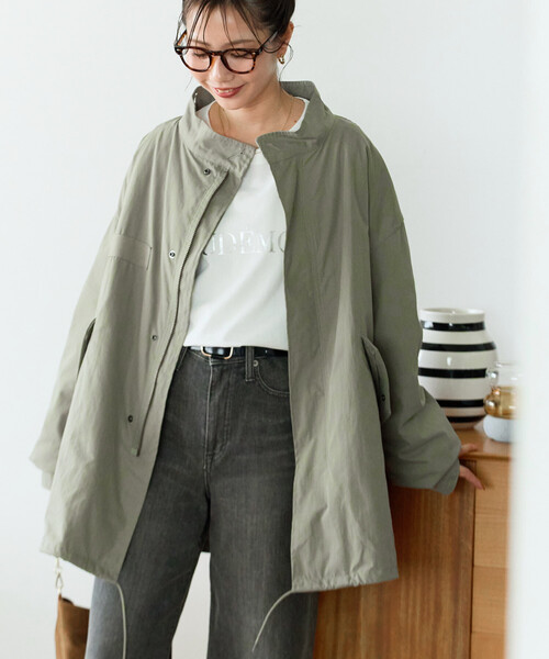 FREAK'S STORE(フリークスストア)の「【セットアイテム】M-65 ショート 3Way キルトライナーセット/ショートモッズコート(モッズコート・レディース・カーキ/オリーブ/ブラック/ブルー・フリ-)」の11枚目の写真