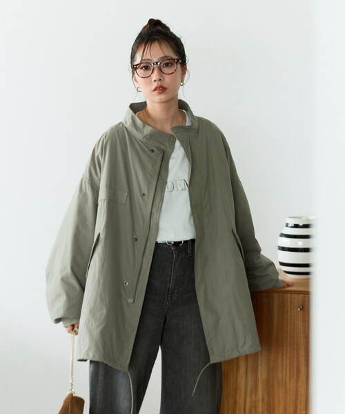 FREAK'S STORE(フリークスストア)の「【セットアイテム】M-65 ショート 3Way キルトライナーセット/ショートモッズコート(モッズコート・レディース・カーキ/オリーブ/ブラック/ブルー・フリ-)」の12枚目の写真
