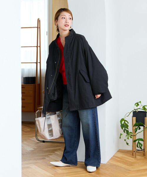 FREAK'S STORE(フリークスストア)の「【セットアイテム】M-65 ショート 3Way キルトライナーセット/ショートモッズコート(モッズコート・レディース・カーキ/オリーブ/ブラック/ブルー・フリ-)」の22枚目の写真