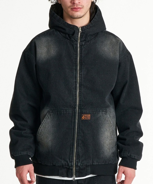 VOLCOM(ボルコム)の「VOLCOM/ボルコム アウター フードジャケット 中綿 ジップアップ パーカー BG052751(その他アウター・メンズ・インディゴブルー/ブラック・L/XL/M)」の9枚目の写真