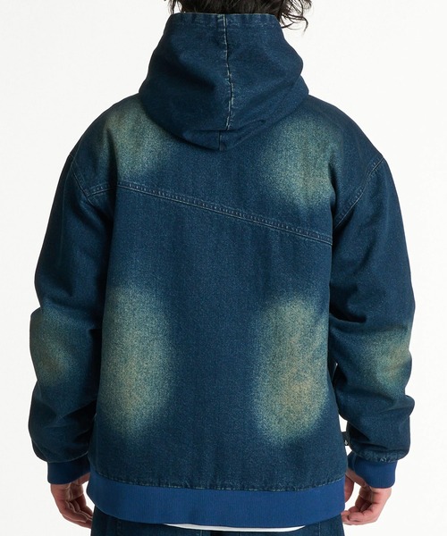 VOLCOM(ボルコム)の「VOLCOM/ボルコム アウター フードジャケット 中綿 ジップアップ パーカー BG052751(その他アウター・メンズ・インディゴブルー/ブラック・L/XL/M)」の4枚目の写真