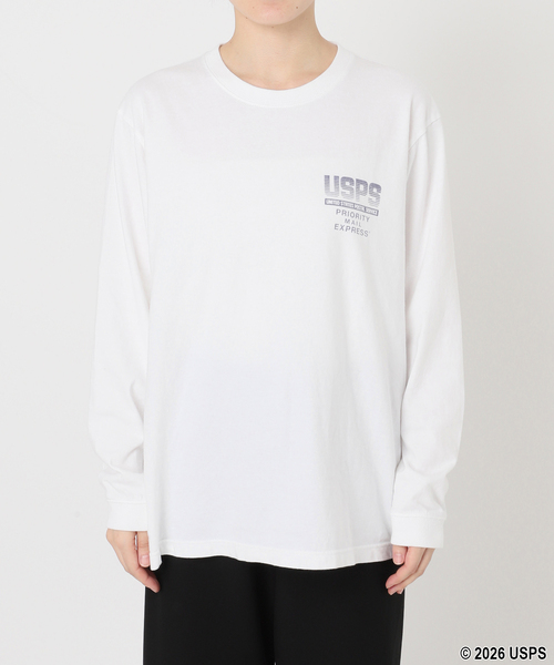 GOOD ROCK SPEED(グッドロックスピード)の「【GOOD ROCK SPEED】USPS U.S. AIR MAIL long sleeves T(Tシャツ/カットソー・レディース・ホワイト・FREE)」の7枚目の写真