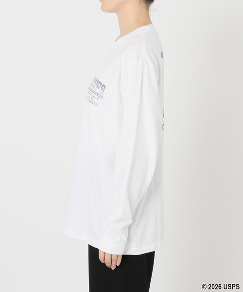 GOOD ROCK SPEED(グッドロックスピード)の「【GOOD ROCK SPEED】USPS U.S. AIR MAIL long sleeves T(Tシャツ/カットソー・レディース・ホワイト・FREE)」の8枚目の写真