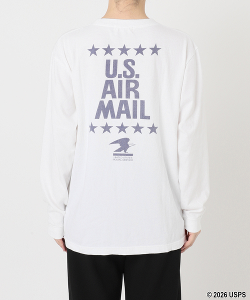 GOOD ROCK SPEED(グッドロックスピード)の「【GOOD ROCK SPEED】USPS U.S. AIR MAIL long sleeves T(Tシャツ/カットソー・レディース・ホワイト・FREE)」の9枚目の写真