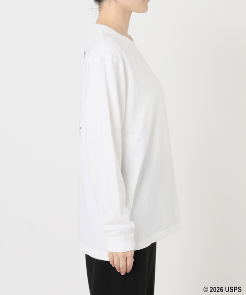 GOOD ROCK SPEED(グッドロックスピード)の「【GOOD ROCK SPEED】USPS U.S. AIR MAIL long sleeves T(Tシャツ/カットソー・レディース・ホワイト・FREE)」の10枚目の写真