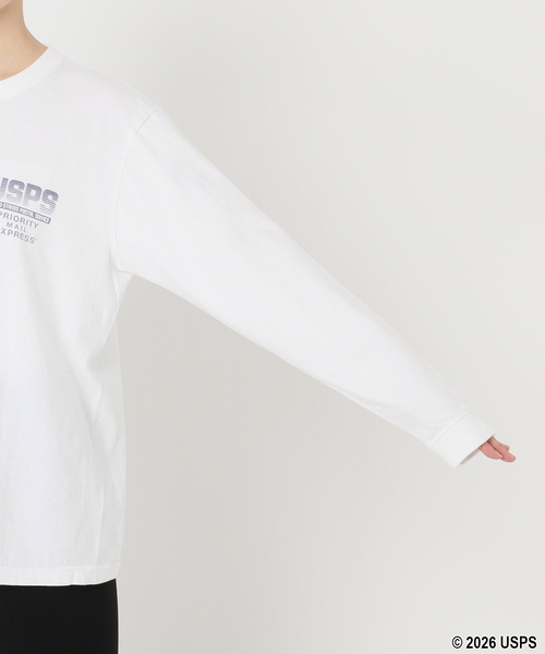 GOOD ROCK SPEED(グッドロックスピード)の「【GOOD ROCK SPEED】USPS U.S. AIR MAIL long sleeves T(Tシャツ/カットソー・レディース・ホワイト・FREE)」の11枚目の写真