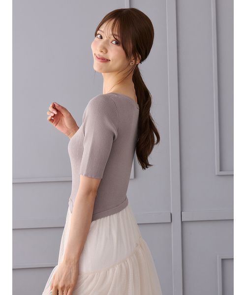 CELFORD(セルフォード)の「ニットドッキングラッフルワンピース(ワンピース・レディース・グレイッシュベージュ/ピンク/ブラック・36/38)」の13枚目の写真