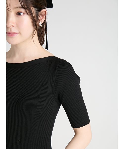 CELFORD(セルフォード)の「ニットドッキングラッフルワンピース(ワンピース・レディース・グレイッシュベージュ/ピンク/ブラック・36/38)」の9枚目の写真