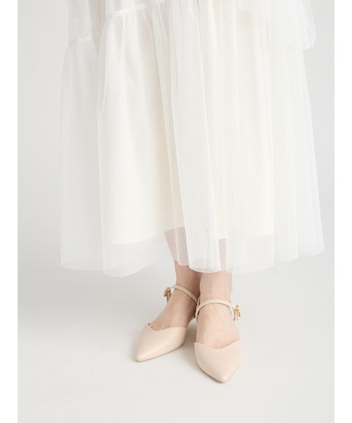 CELFORD(セルフォード)の「ニットドッキングラッフルワンピース(ワンピース・レディース・グレイッシュベージュ/ピンク/ブラック・36/38)」の11枚目の写真