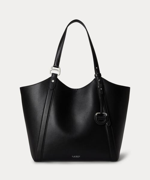 LAUREN RALPH LAUREN(ローレン ラルフ ローレン)の「ナッパ レザー ラージ Tasha トート バッグ(トートバッグ・レディース・ブラック系1・ONE)」の1枚目の写真