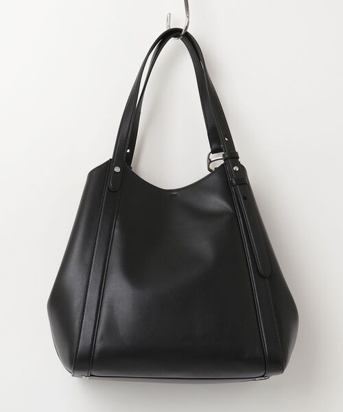 LAUREN RALPH LAUREN(ローレン ラルフ ローレン)の「ナッパ レザー ラージ Tasha トート バッグ(トートバッグ・レディース・ブラック系1・ONE)」の3枚目の写真