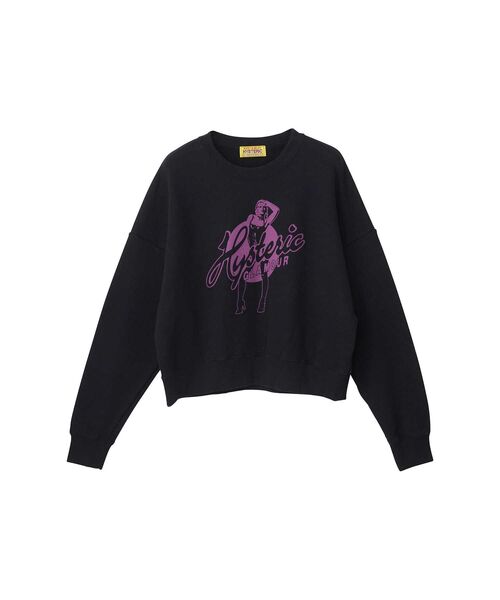 HYSTERIC GLAMOUR(ヒステリックグラマー)の「HYSTERIC BLONDIE ショート丈スウェット(スウェット・レディース・トップグレー/ベージュ/ブラック・FREE)」の2枚目の写真