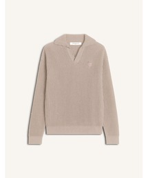 Maison Kitsune | FOX HEAD COTTON RIBBED POLO JUMPER(ニット/セーター)