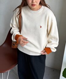 【U.S. POLO ASSN.】スウェットライクニットプルオーバー