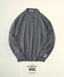 COLLINS VILLE WOOL / コリンズ ビル ウールニット ポロシャツ