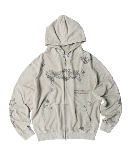 THEVINYLHOUSE（ザバイニルハウス）の「RODEO WASHED HOODIE ZIP-UP BEIGE（パーカー・メンズ・その他・SMALL/MEDIUM/LARGE）」の17枚目の写真