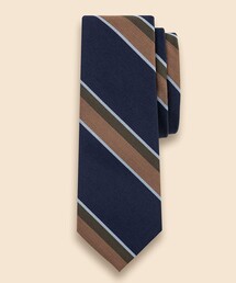 BROOKS BROTHERS | ウール/シルク マルチストライプタイ(ネクタイ)