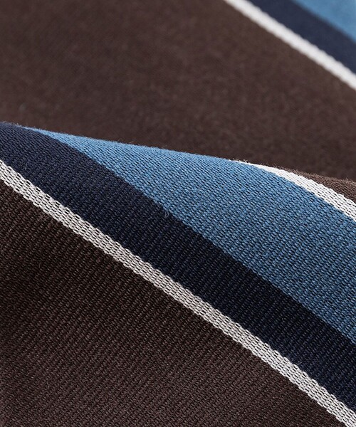 BROOKS BROTHERS(ブルックスブラザーズ)の「ウール/シルク マルチストライプタイ(ネクタイ・メンズ・バーガンディー/グリーン/ネイビー・ONE SIZE)」の5枚目の写真