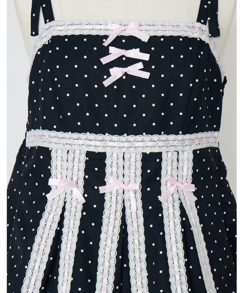 AVENCHUMU（アバンチュウム）の「Ribbon belt lace and ribbon bad girl one piece（ワンピース・レディース・ブラック/ピンク/ブラック×ピンク・FREE）」の18枚目の写真