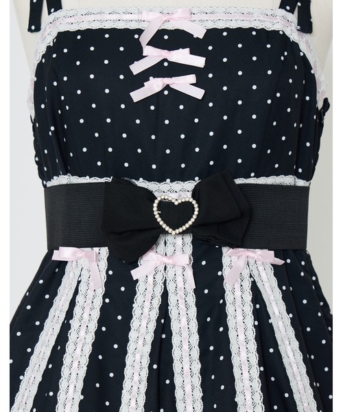 AVENCHUMU（アバンチュウム）の「Ribbon belt lace and ribbon bad girl one piece（ワンピース・レディース・ブラック/ピンク/ブラック×ピンク・FREE）」の17枚目の写真