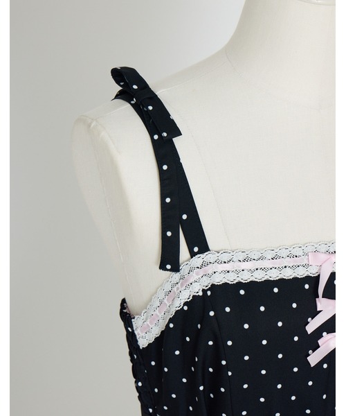 AVENCHUMU（アバンチュウム）の「Ribbon belt lace and ribbon bad girl one piece（ワンピース・レディース・ブラック/ピンク/ブラック×ピンク・FREE）」の19枚目の写真