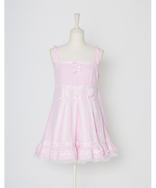 AVENCHUMU（アバンチュウム）の「Ribbon belt lace and ribbon bad girl one piece（ワンピース・レディース・ブラック/ピンク/ブラック×ピンク・FREE）」の16枚目の写真