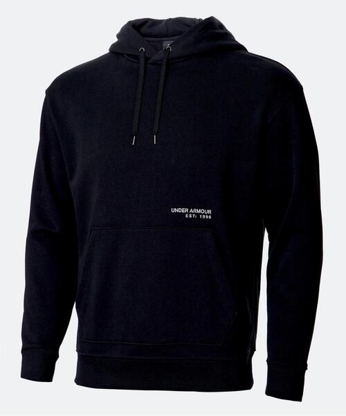 UNDER ARMOUR(アンダーアーマー)の「UAヘビーウエイト テリー フーディー(ライフスタイル/メンズ)(スウェット・メンズ・ブラック・XL/L)」の1枚目の写真