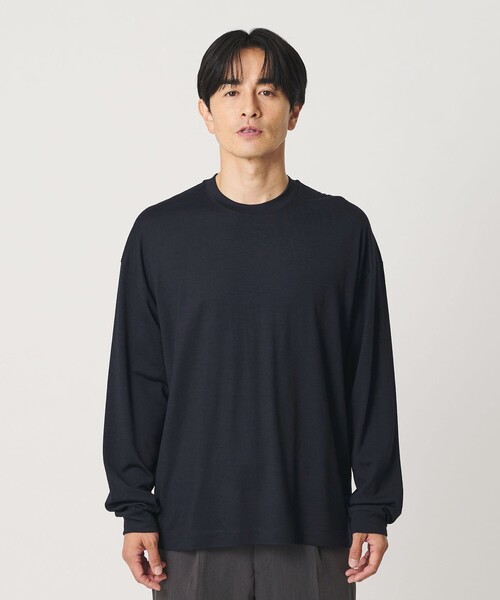 BEAUTY&YOUTH UNITED ARROWS(ビューティーアンドユースユナイテッドアローズ)の「ウォッシャブル ウール ロングスリーブ Tシャツ(Tシャツ/カットソー・メンズ・ブラック/グレー系/ネイビー・M/XL/S/L)」の21枚目の写真