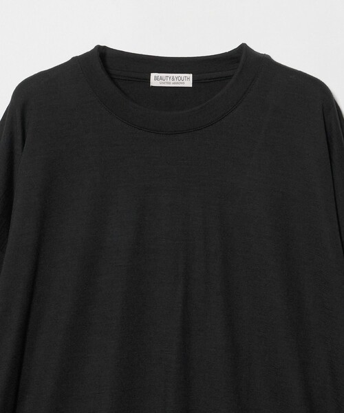 BEAUTY&YOUTH UNITED ARROWS(ビューティーアンドユースユナイテッドアローズ)の「ウォッシャブル ウール ロングスリーブ Tシャツ(Tシャツ/カットソー・メンズ・ブラック/グレー系/ネイビー・M/XL/S/L)」の7枚目の写真