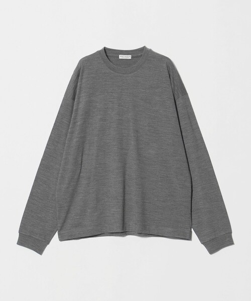 BEAUTY&YOUTH UNITED ARROWS(ビューティーアンドユースユナイテッドアローズ)の「ウォッシャブル ウール ロングスリーブ Tシャツ(Tシャツ/カットソー・メンズ・ブラック/グレー系/ネイビー・M/XL/S/L)」の9枚目の写真