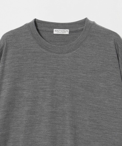 BEAUTY&YOUTH UNITED ARROWS(ビューティーアンドユースユナイテッドアローズ)の「ウォッシャブル ウール ロングスリーブ Tシャツ(Tシャツ/カットソー・メンズ・ブラック/グレー系/ネイビー・M/XL/S/L)」の10枚目の写真