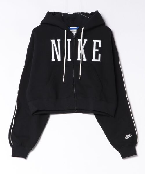 NIKE ナイキ W STDO FLC MW OS CRP S F スウェットフルジップパーカー IU1131 ABC-MART限定 *001TTLBLK/SAIL