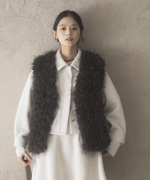 URBAN RESEARCH ROSSO WOMEN（アーバンリサーチ　ロッソ）の「ファーベスト（その他アウター・レディース・ブラウン・FREE）」の18枚目の写真