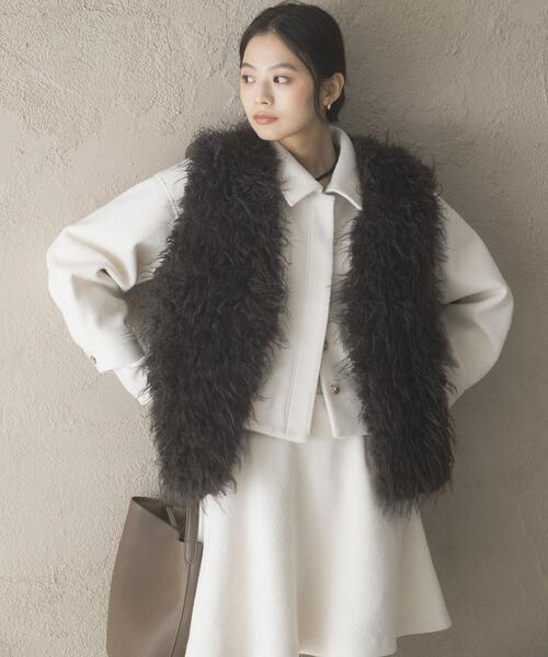 URBAN RESEARCH ROSSO WOMEN（アーバンリサーチ　ロッソ）の「ファーベスト（その他アウター・レディース・ブラウン・FREE）」の17枚目の写真