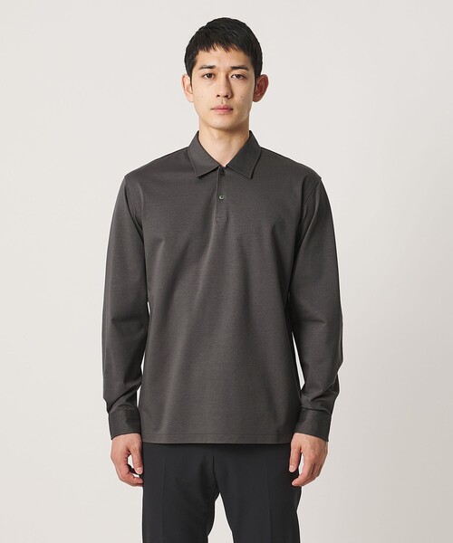 UNITED ARROWS(ユナイテッドアローズ)の「ポンチ ロングスリーブ ポロシャツ UA COZY 抗菌防臭 接触冷感(ポロシャツ・メンズ・ホワイト/オリーブ/ネイビー・XL/S/L/M)」の15枚目の写真