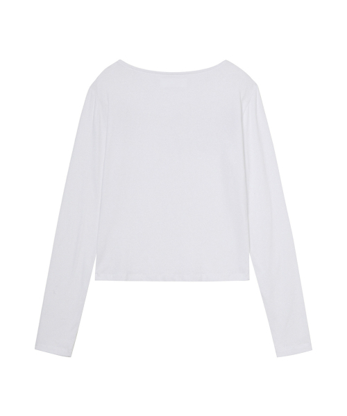 DEINET(ダイニット)の「I HATE LONG SLEEVE IN WHITE(Tシャツ/カットソー・レディース・その他・FREE)」の2枚目の写真